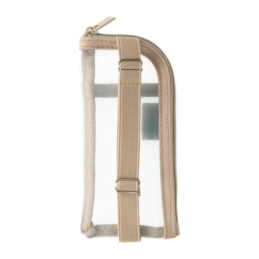 ファンログ 手帳デコ バンド付きメッシュポーチ 文房具 かわいい おしゃれ お道具箱 ポーチ 筆箱 ペンケース ブルー グレー パープル シンプル マークス 推し活 | MARK'S | 05