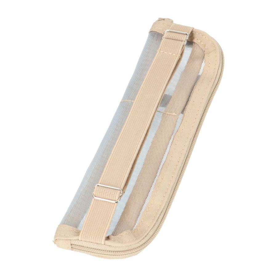 ファンログ 手帳デコ バンド付きメッシュペンポーチ 文房具 かわいい おしゃれ お道具箱 筆箱 ペンケース ブルー グレー パープル シンプル マークス 推し活 | MARK'S | 07