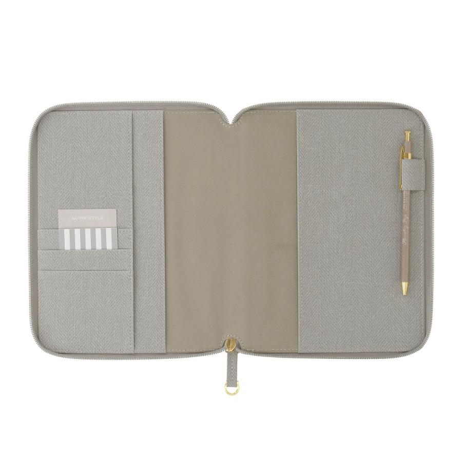 手帳カバー A5正寸 1日1ページ・週間バーチカル用 ラウンドジップカバー ペディール ツイード リフィル(レフィル)別売り EDiT マークス | MARK'S | 08