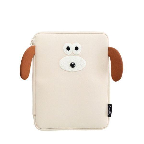 iPad ケース ポーチ タブレットケース 11インチ 通勤 通学 韓国雑貨 かわいい ブランチブラザー :DGA-CAS19:ONLINE MARK タブレットケース iPad 小学生 シンプル アイボリー 収納 ポケット 白