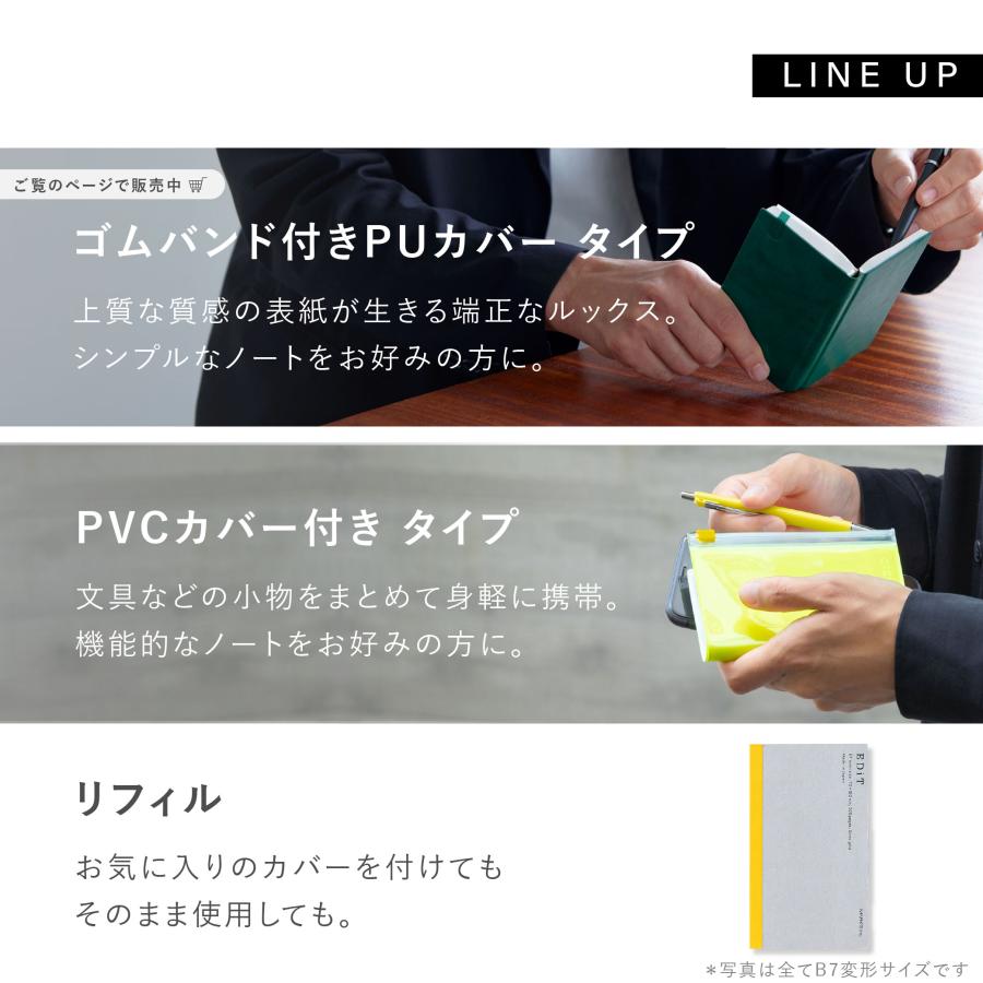 MARK'S（マークス） EDiT 手帳用紙を使った小さな方眼ノート B7 変型