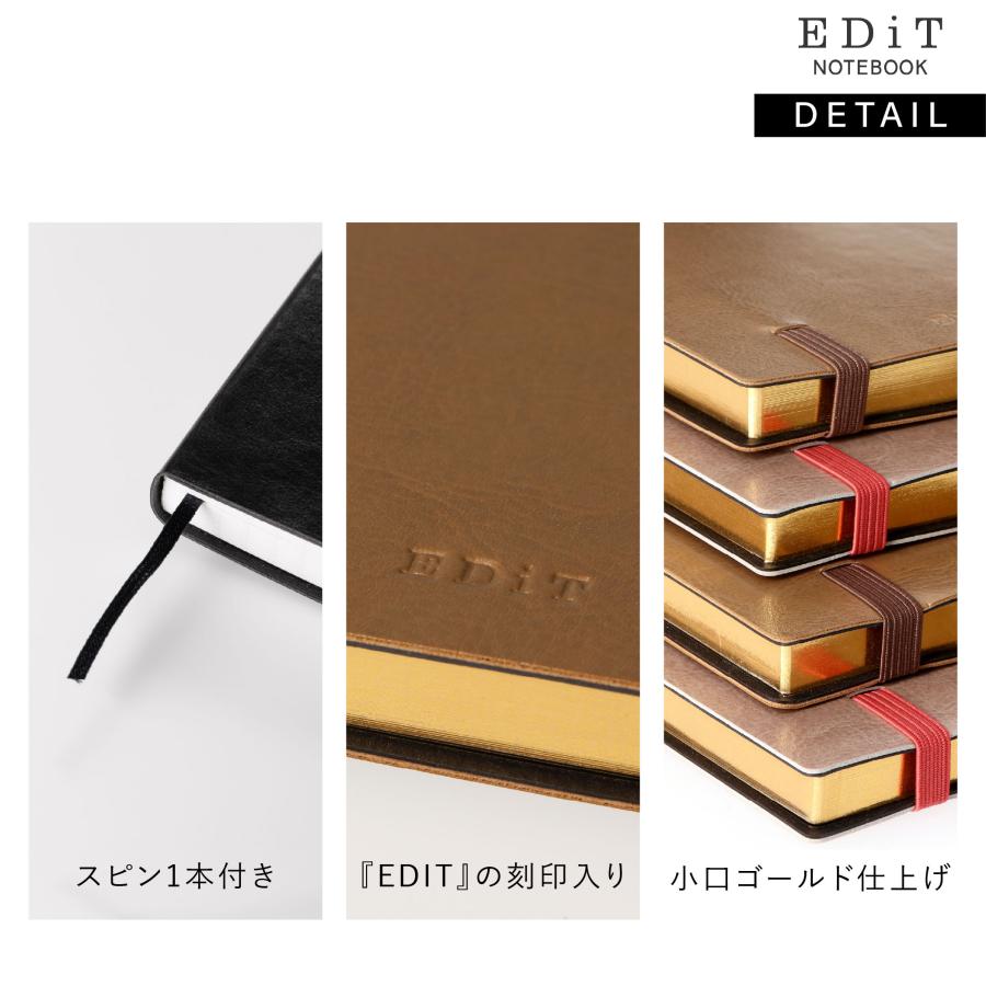 【直営店限定】 手帳用紙を使った方眼ノート・A5正寸 直営店限定カラー日記帳 メモ帳 ビジネス シンプル 大人 5mm方眼 小口カラー EDiT おしゃれ ギフト |  | 16