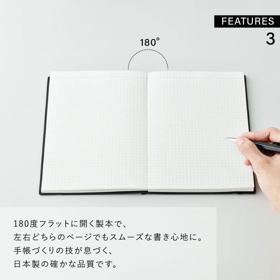 手帳用紙を使った小さな方眼ノート・B7・PVCカバー付き 日記帳 メモ帳 YOSHIKI OKAMURA 岡村芳樹 EDiT マークス おしゃれ かわいい ギフト プレゼント | MARK'S | 12