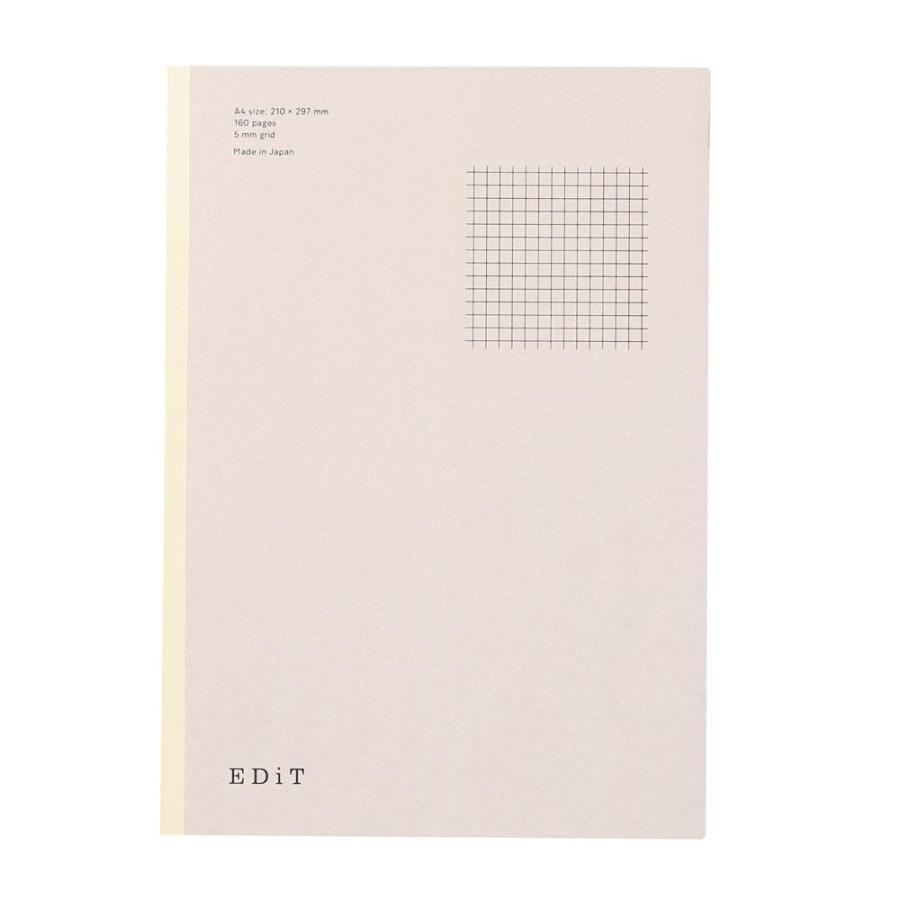 EDiT マークス 手帳用紙を使ったノート・A4・160ページ 5mm方眼罫 7mm横罫 無地 切り離せる 薄い 軽い 薄型 軽量 思考ノート 会議 記録 スケッチ シンプル | MARK'S | 01