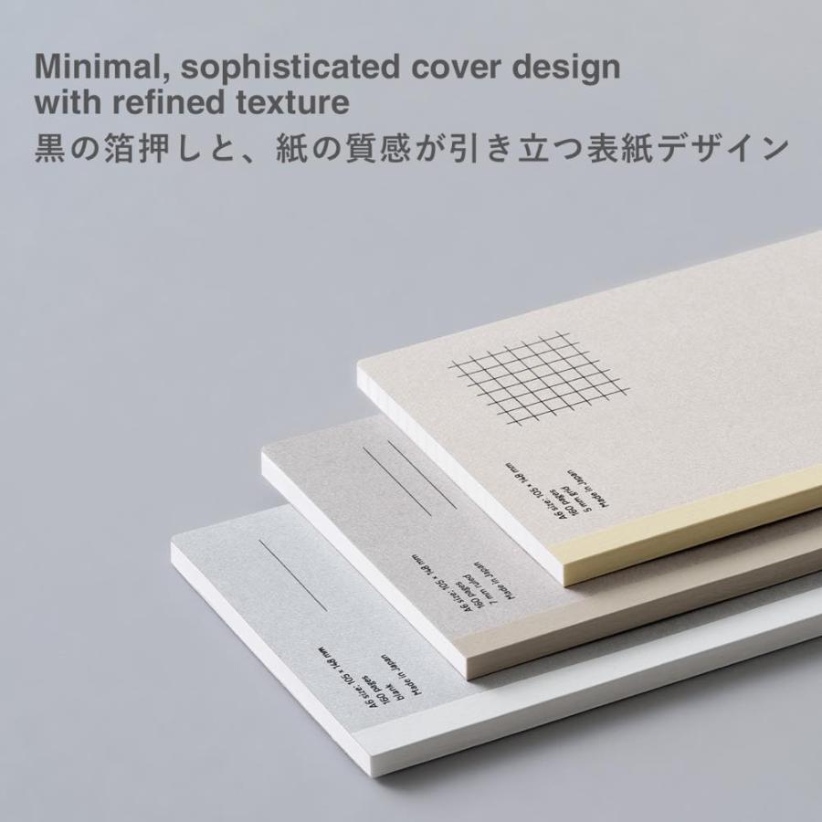 EDiT マークス 手帳用紙を使ったノート・A6・160ページ 5mm方眼罫 7mm横罫 無地 切り離せる 薄い 軽い 薄型 軽量 思考ノート 会議 記録 スケッチ シンプル | MARK'S | 06