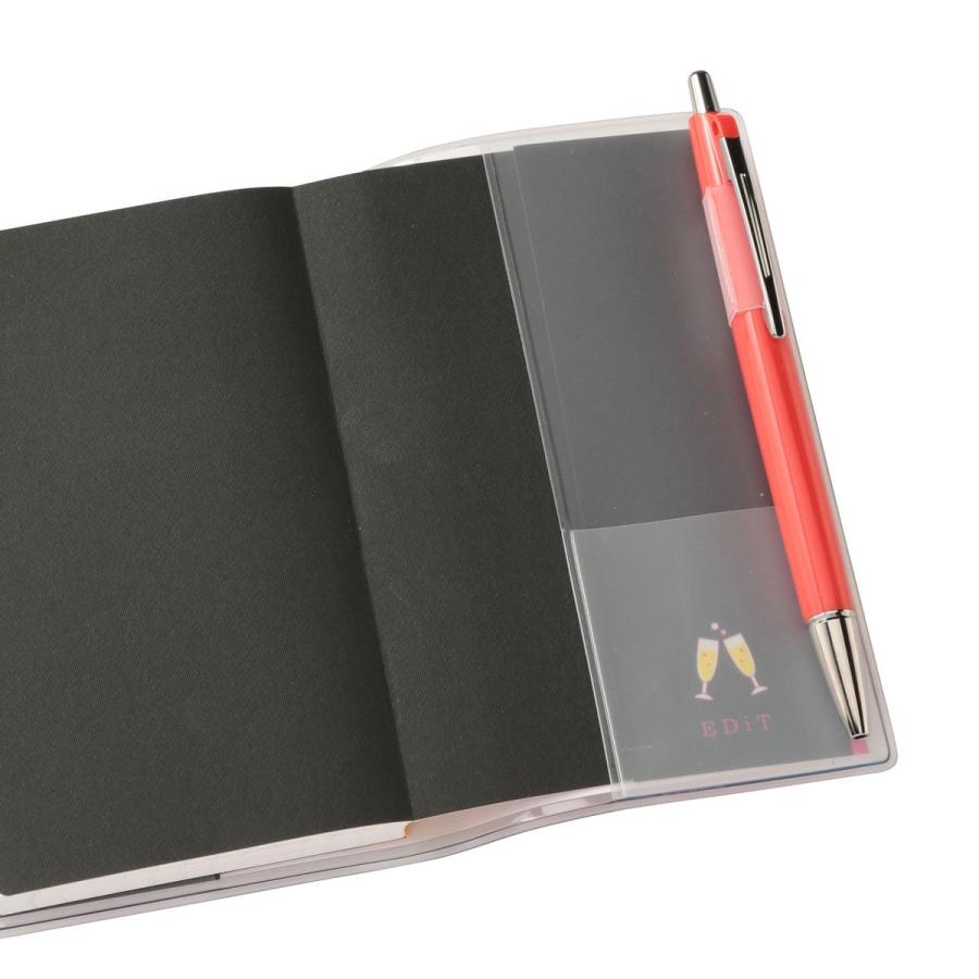 EDiT ポール ＆ ジョー 手帳用紙を使った小さな方眼ノート・B7・PVCカバー付き ヌネット ジプシー ネコ 猫 ねこ 小さめ メモ帳 5mm方眼 マークス | MARK'S | 06
