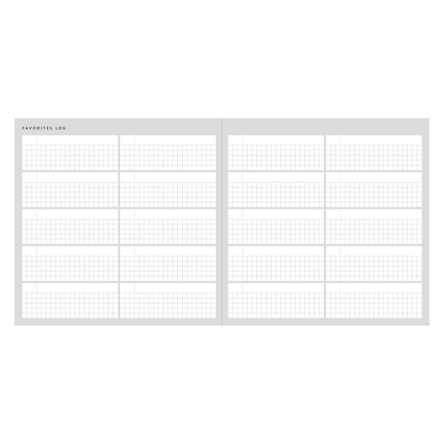 ファンログ 日記帳 日付フリー デイリー ライフログ 手帳デコ スケジュール帳 日付無し マークスのログダイアリー | MARK'S | 20