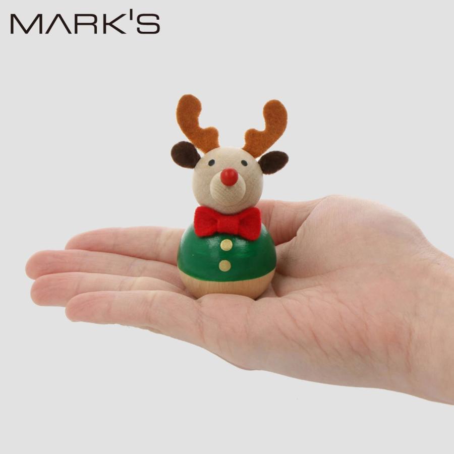 手のひら人形・トナカイ レスニー 人形 木 動物 チェコ 飾り インテリア 雑貨 東欧 クリスマス X'mas ハラチキ かわいい プレゼント マークス | MARK'S