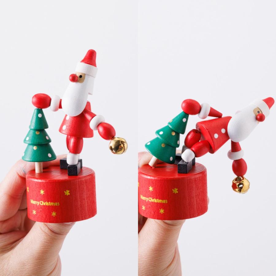 プッシュトイ・サンタクロース レスニー 人形 木 動物 チェコ 飾り インテリア 雑貨 東欧 クリスマス X'mas ハラチキ かわいい プレゼント マークス | MARK'S | 05