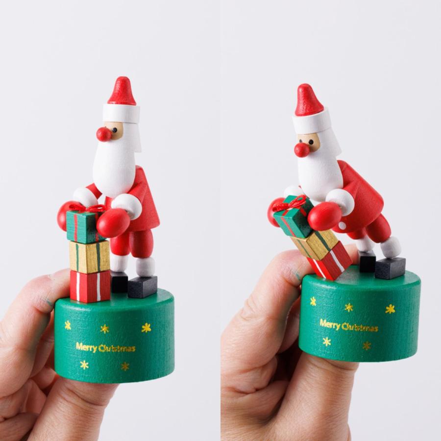 プッシュトイ・サンタクロース レスニー 人形 木 動物 チェコ 飾り インテリア 雑貨 東欧 クリスマス X'mas ハラチキ かわいい プレゼント マークス | MARK'S | 06