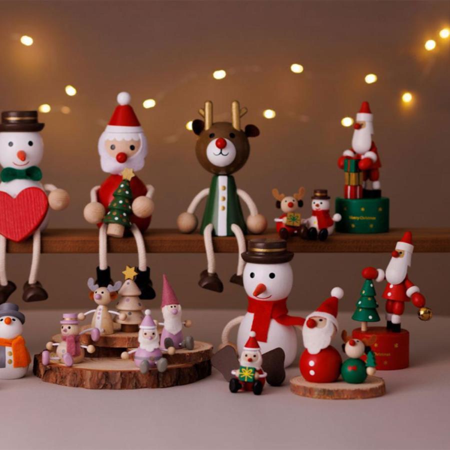 プッシュトイ・サンタクロース レスニー 人形 木 動物 チェコ 飾り インテリア 雑貨 東欧 クリスマス X'mas ハラチキ かわいい プレゼント マークス | MARK'S | 07