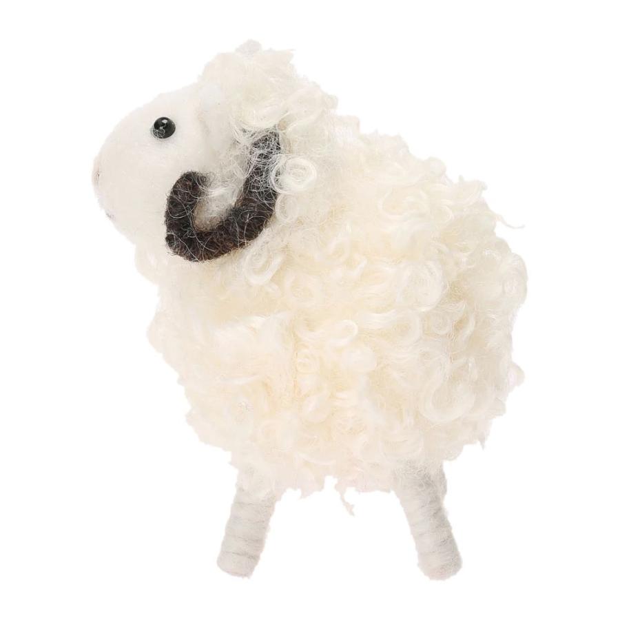 【30％OFF・旧モデル】モコモコアニマル・ふわふわヒツジ クリスマス 飾り 雑貨 インテリアアイボリー グレー ピンク 　かわいい  マークス | MARK'S | 05