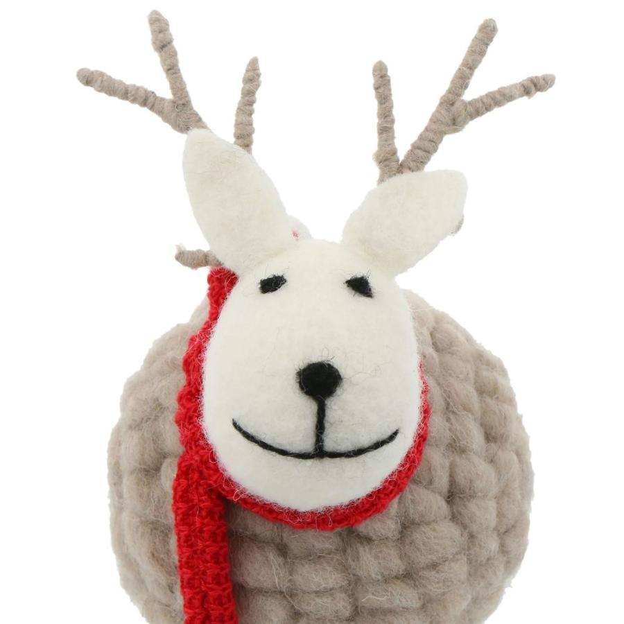 【30％OFF・旧モデル】モコモコアニマル・オトナ トナカイ シカ 鹿 クリスマス X'mas 飾り 雑貨 インテリア　かわいい  マークス | MARK'S | 06