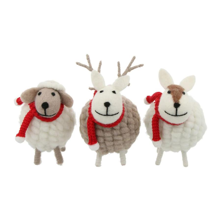 【30％OFF・旧モデル】モコモコアニマル・オトナ トナカイ シカ 鹿 クリスマス X'mas 飾り 雑貨 インテリア　かわいい  マークス | MARK'S | 08