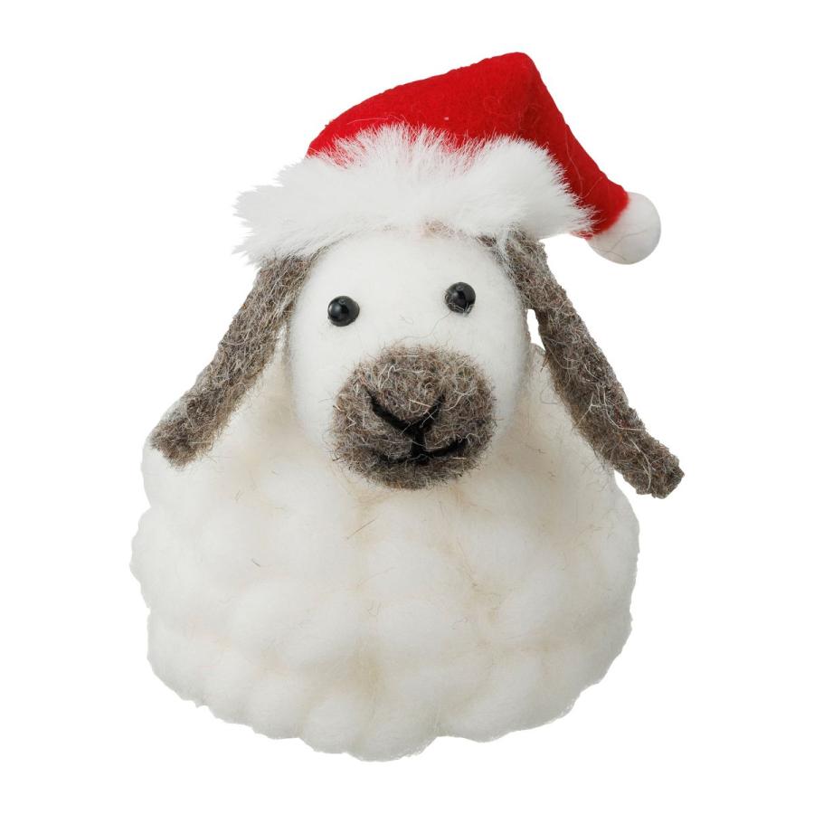 モコモコアニマル・ウサギ クリスマス 飾り 雑貨 インテリア 飾り置物 プチギフト うさぎ ラビット マークス X'mas かわいい プレゼント | MARK'S | 02