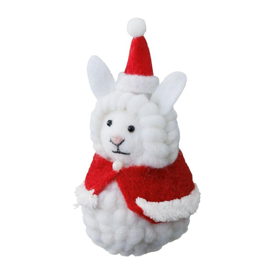 Many マニー うさぎのクリスマスリース（限定品）希少 MARK'S モコモコアニマル・スノーマン・ウサギ ケープ