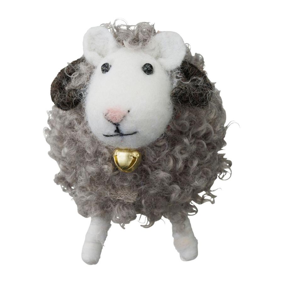 モコモコアニマル・ふわふわヒツジ クリスマス 飾り 雑貨 インテリア 飾り置物 プチギフト ヒツジ マークス かわいい プレゼント X'mas | MARK'S | 02