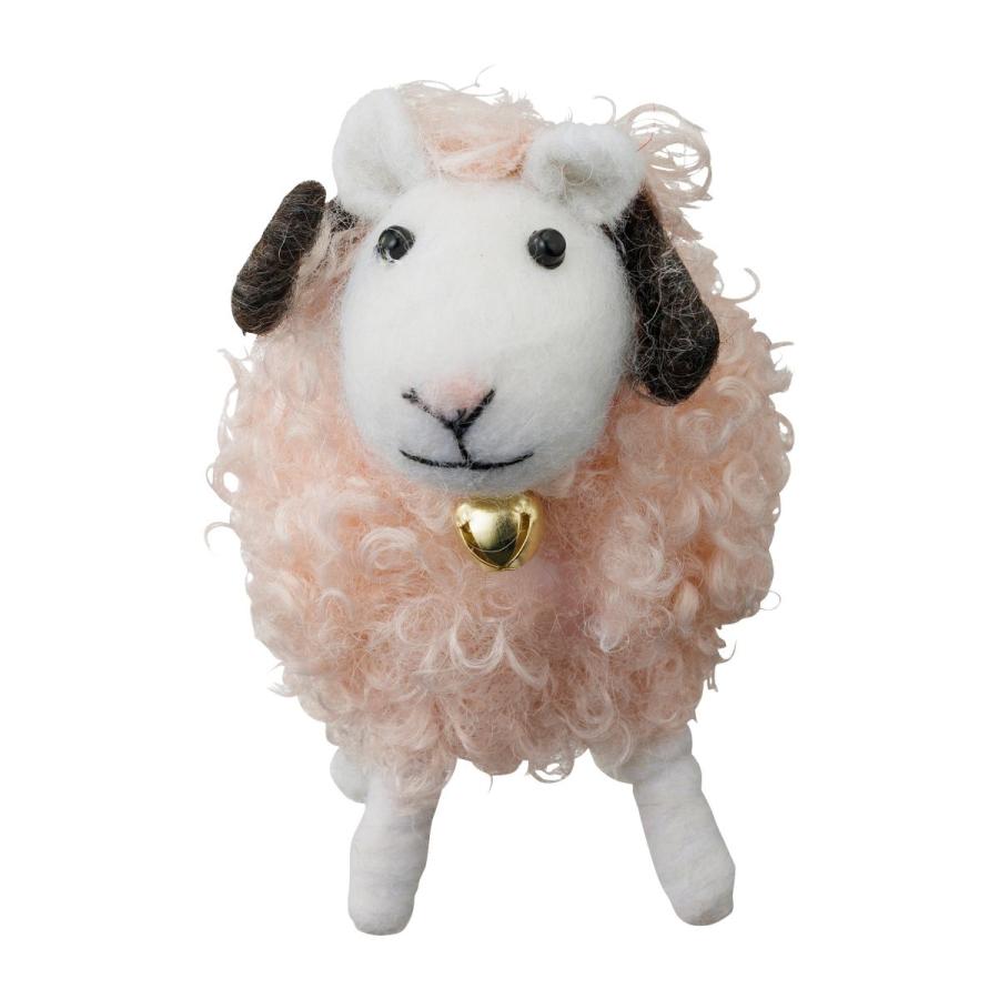 モコモコアニマル・ふわふわヒツジ クリスマス 飾り 雑貨 インテリア 飾り置物 プチギフト ヒツジ マークス かわいい プレゼント X'mas | MARK'S | 03