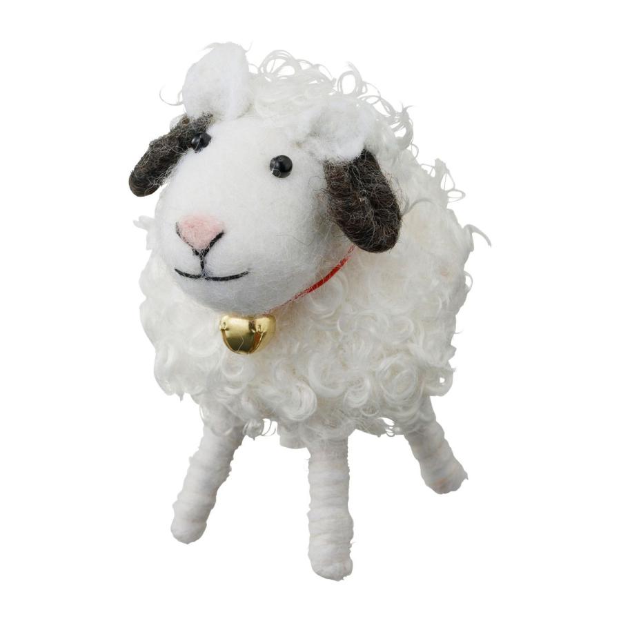 モコモコアニマル・ふわふわヒツジ クリスマス 飾り 雑貨 インテリア 飾り置物 プチギフト ヒツジ マークス かわいい プレゼント X'mas | MARK'S | 04