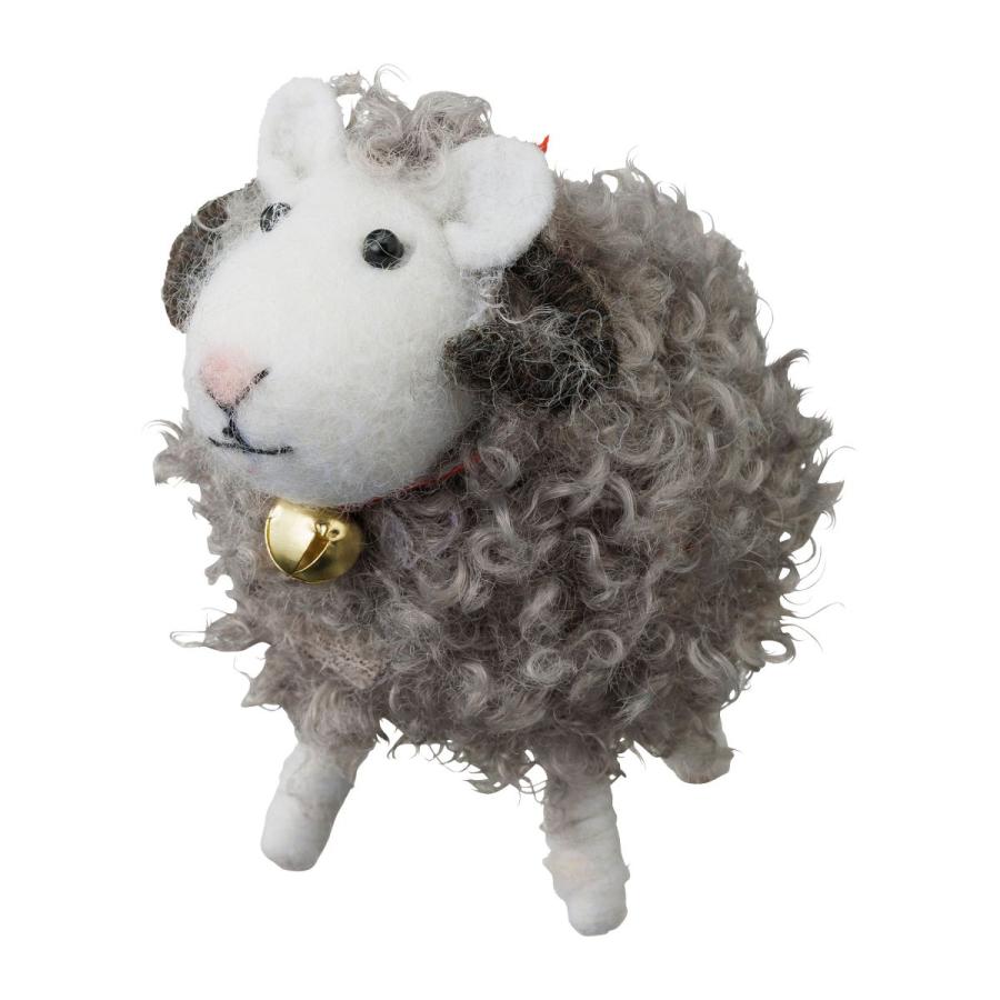 モコモコアニマル・ふわふわヒツジ クリスマス 飾り 雑貨 インテリア 飾り置物 プチギフト ヒツジ マークス かわいい プレゼント X'mas | MARK'S | 05