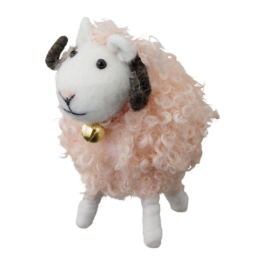 モコモコアニマル・ふわふわヒツジ クリスマス 飾り 雑貨 インテリア 飾り置物 プチギフト ヒツジ マークス かわいい プレゼント X'mas | MARK'S | 06