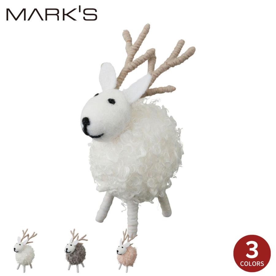 モコモコアニマル・ふわふわトナカイ クリスマス 飾り 雑貨 インテリア 飾り置物 プチギフト トナカイ マークス かわいい プレゼント X'mas | MARK'S