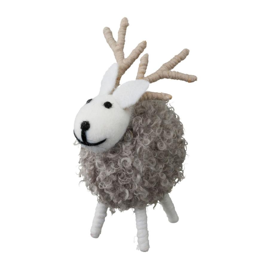 モコモコアニマル・ふわふわトナカイ クリスマス 飾り 雑貨 インテリア 飾り置物 プチギフト トナカイ マークス かわいい プレゼント X'mas | MARK'S | 05