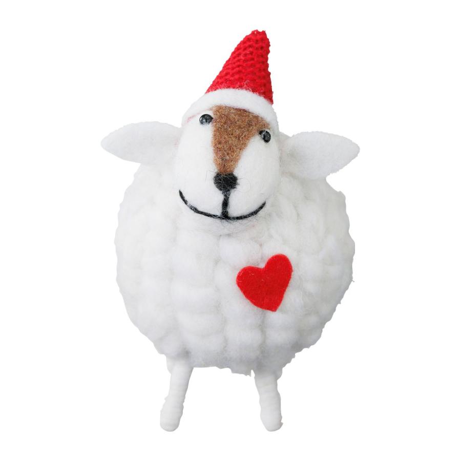 モコモコアニマル・オトナ クリスマス 飾り 雑貨 インテリア 飾り置物 プチギフト ヒツジ トナカイ シカ マークス かわいい X'mas プレゼント | MARK'S | 03