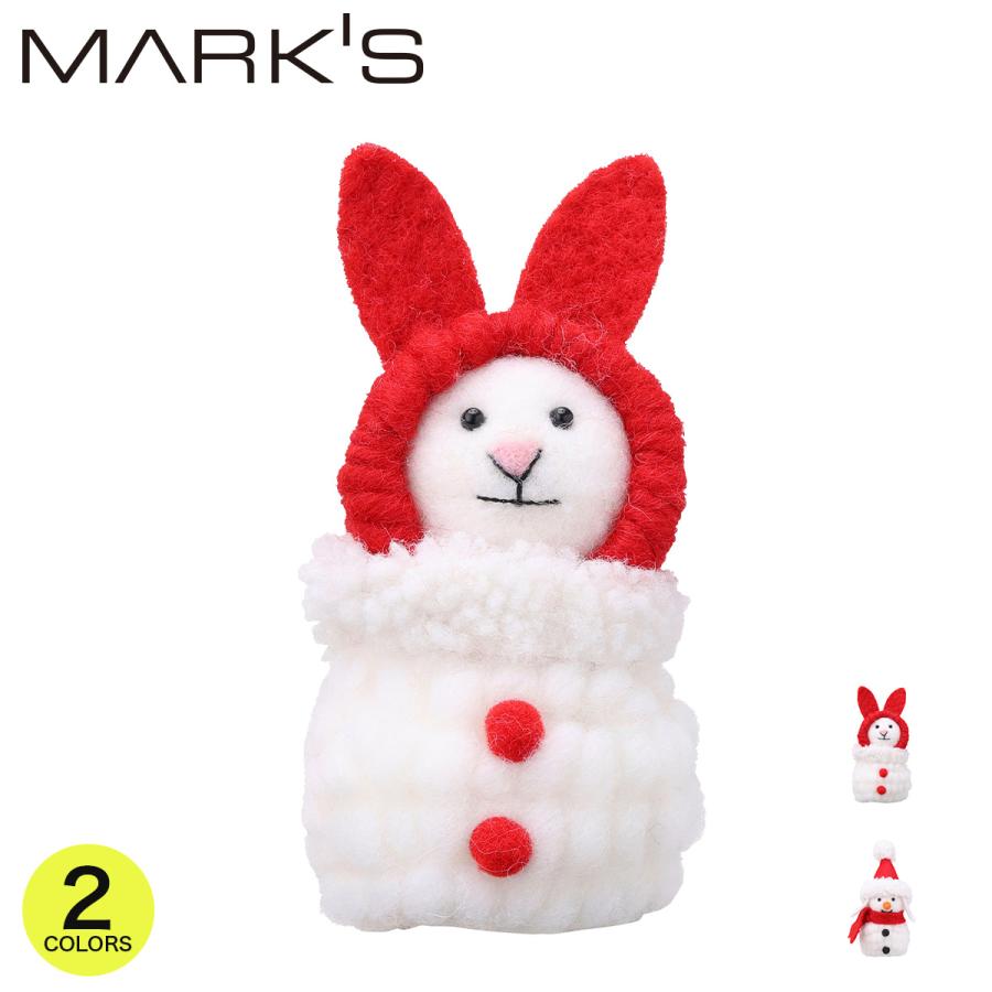 モコモコアニマル・スノーマン・ウサギ マークスクリスマス X'mas インテリア雑貨 プレゼント ギフト かわいい おしゃれ | MARK'S