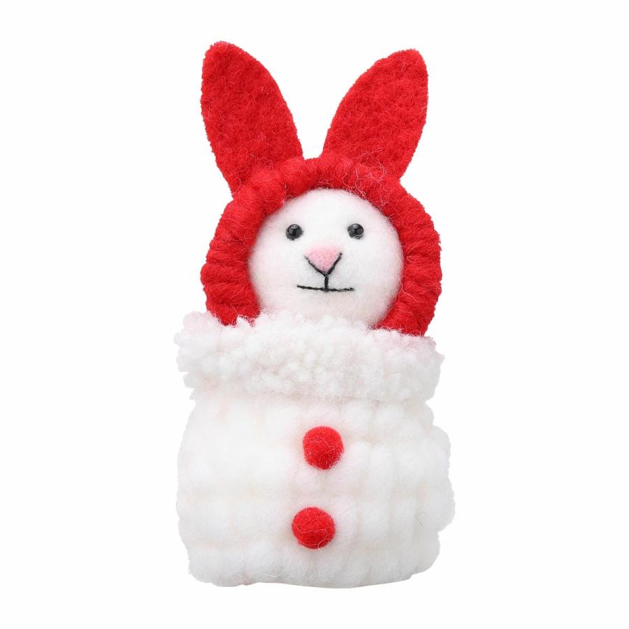モコモコアニマル・スノーマン・ウサギ マークスクリスマス X'mas インテリア雑貨 プレゼント ギフト かわいい おしゃれ | MARK'S | 01