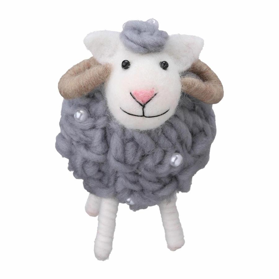 モコモコアニマル・パールヒツジ マークスクリスマス X'mas インテリア雑貨 プレゼント ギフト かわいい おしゃれ | MARK'S | 02