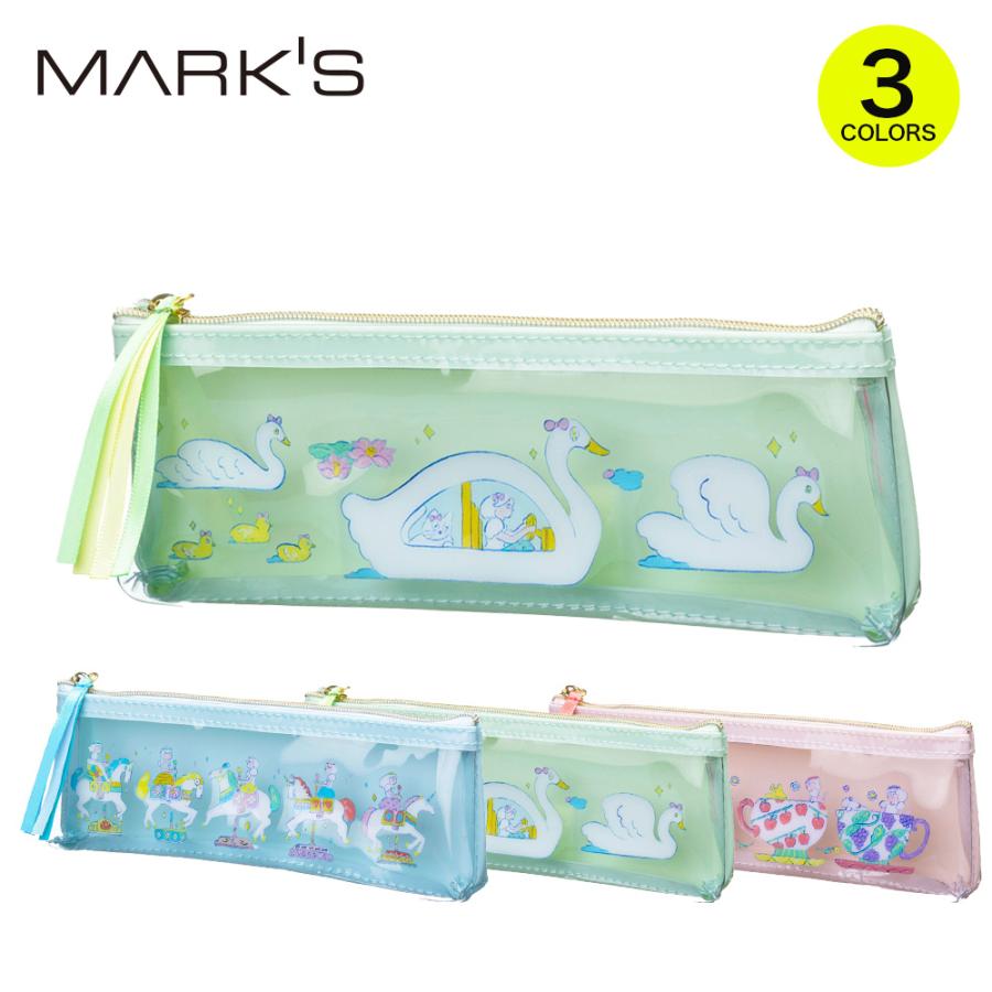 ペンケース 筆箱 ペン入れ ポーチ クリアケース ファンシー 北澤平祐 マークス ギフト プレゼント かわいい おしゃれ 小学生 中学生 高校生 | MARK'S