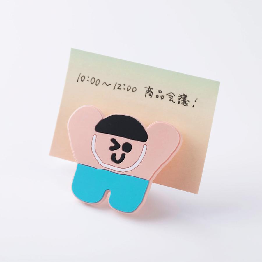 マイトパルタ ラバークリップ maitoparta メモスタンド クリップ ポップ ウサギ クマ 地球 かわいい カード立て 卓上 メモクリップ マークス | MARK'S | 04