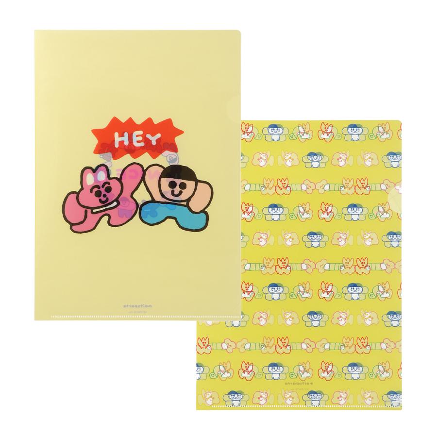 マイトパルタ クリアファイル・A4 maitoparta ドキュメントファイル 書類整理 ポップ 2枚セット かわいい クリアホルダー ファイル マークス | MARK'S | 03