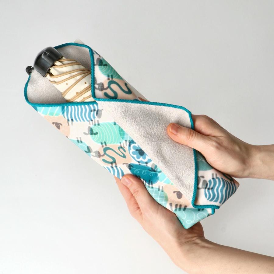 MARK'S estaa レイングッズ くっつきタオル 傘用アクセサリー