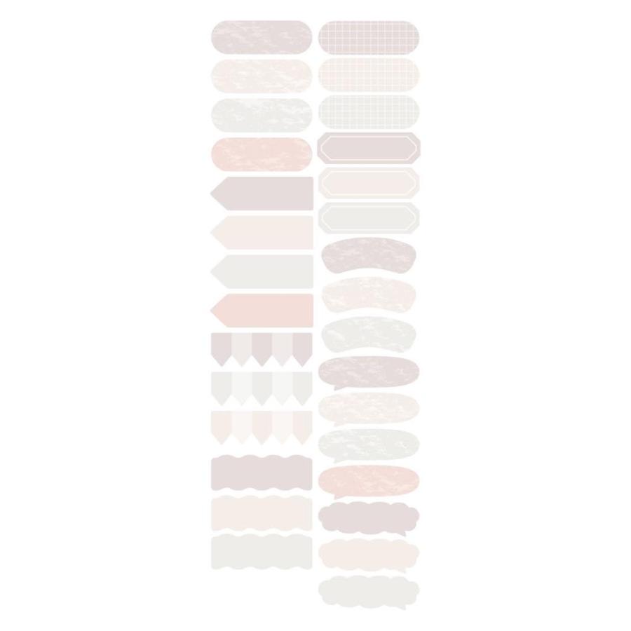 水性ペンで書けるマスキングテープ・フレークタイプ・タイトル用 マステ グラデ 枠 手書き タイトル 手帳デコ かわいい おしゃれ マークス |  | 08