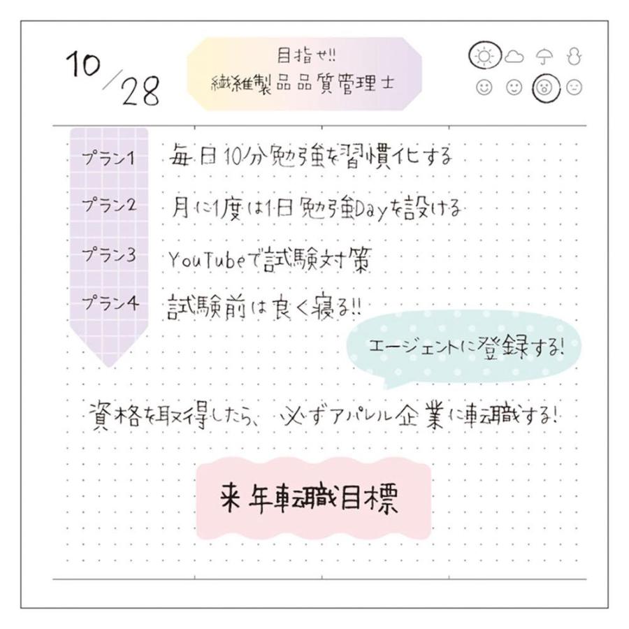 水性ペンで書けるマスキングテープ・フレークタイプ・タイトル用 マステ グラデ 枠 手書き タイトル 手帳デコ かわいい おしゃれ マークス |  | 10