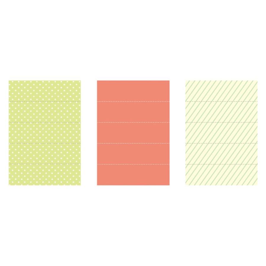 水性ペンで書けるマスキングテープ・ミシン目入り・シート「マステ