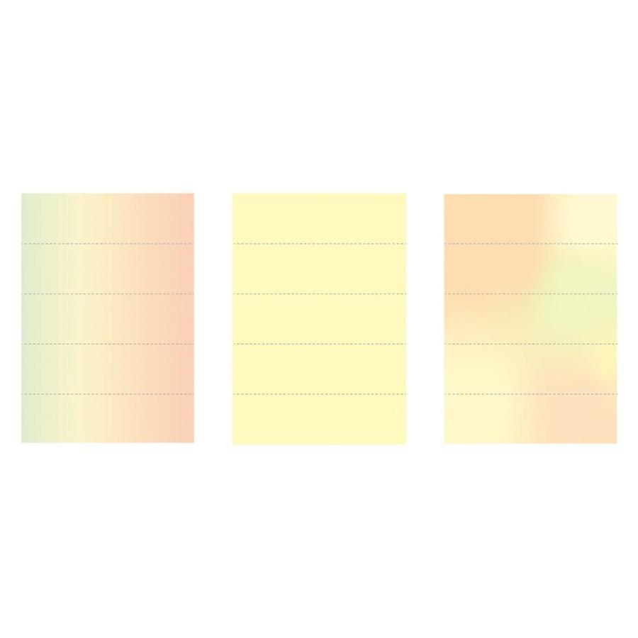 水性ペンで書けるマスキングテープ・ミシン目入り・シート「マステ」 グラデーション・オレンジ 手帳 デコ シール 付箋 メモ マークス | MARK'S | 01