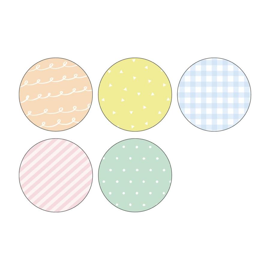 「マステ」 マークス 水性ペンで書けるマスキングテープ・フレーク まる・パターン 手帳デコ シール ステッカー 付せん メモ 全5種 30枚入 日本製 | MARK'S | 01