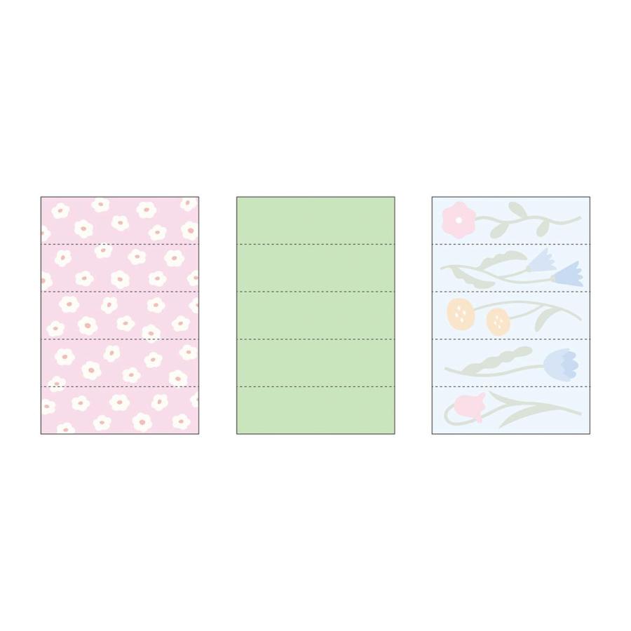 「マステ」 マークス 水性ペンで書けるマスキングテープ・ミシン目入り・シート フラワーB 手帳デコ シール ステッカー メモ 付せん ラベル 全3柄 30枚入 | MARK'S | 01