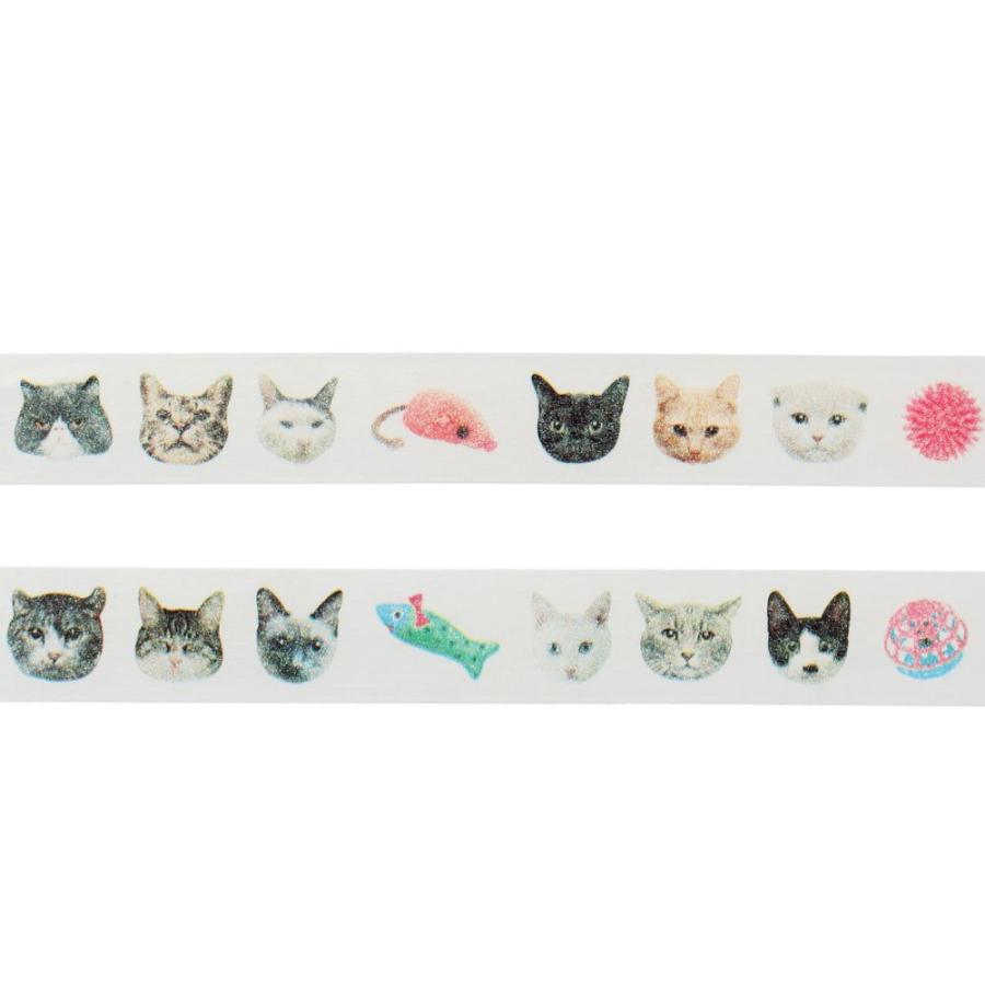 テープ・マスキングテープ Cat MARK'S マステ マスキングテープ マルチ リアルアニマル ネコ