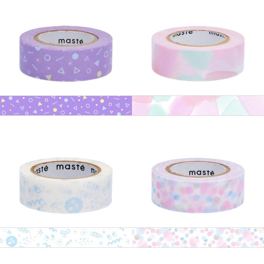 「マステ」 水性ペンで書けるマスキングテープ マークス セット ＜A＞10種セット かわいい おしゃれ 手帳デコ デコレーション 日本製 | MARK'S | 02