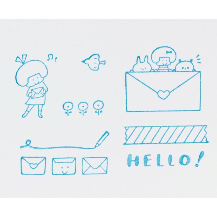 MARK'S（マークス） 木製スタンプセット レター 雑貨 文房具 デコ