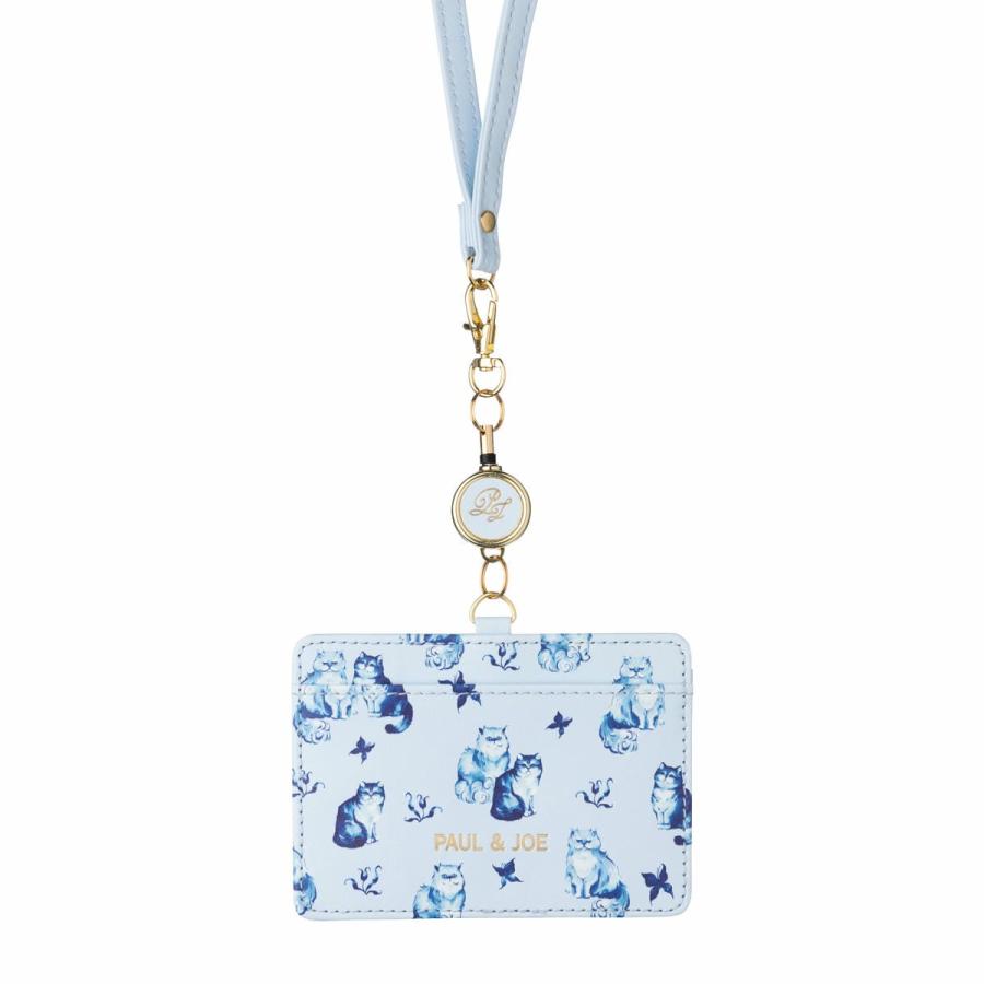 ポール ＆ ジョー IDケースネコ 猫 ねこ 花柄 クリザンテーム IDカードホルダー リール付き レディース | MARK'S | 01