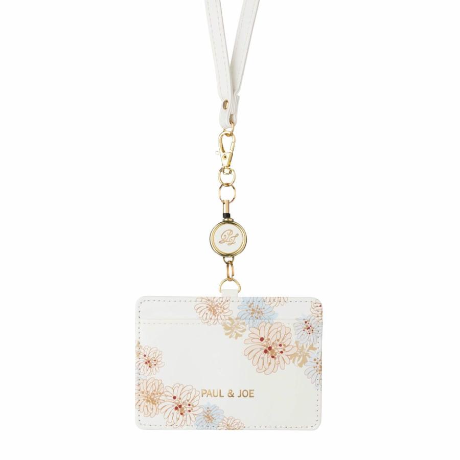 ポール ＆ ジョー IDケースネコ 猫 ねこ 花柄 クリザンテーム IDカードホルダー リール付き レディース | MARK'S | 03