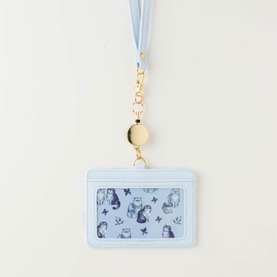 ポール ＆ ジョー IDケースネコ 猫 ねこ 花柄 クリザンテーム IDカードホルダー リール付き レディース | MARK'S | 04