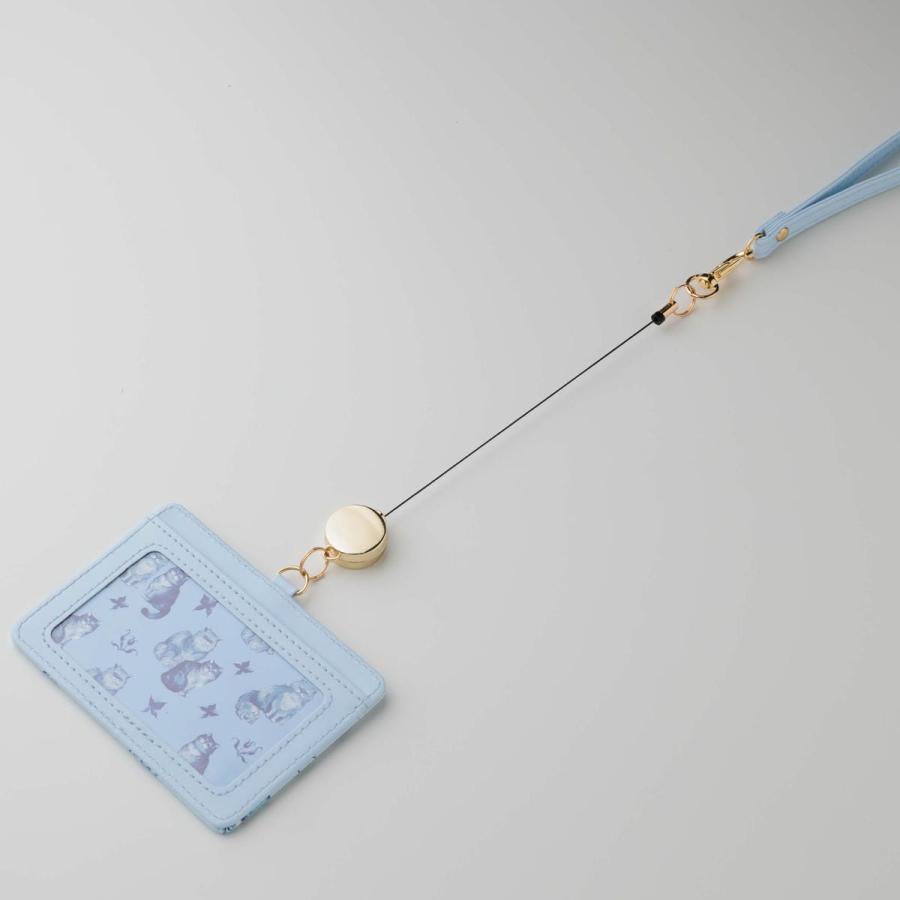 ポール ＆ ジョー IDケースネコ 猫 ねこ 花柄 クリザンテーム IDカードホルダー リール付き レディース | MARK'S | 06