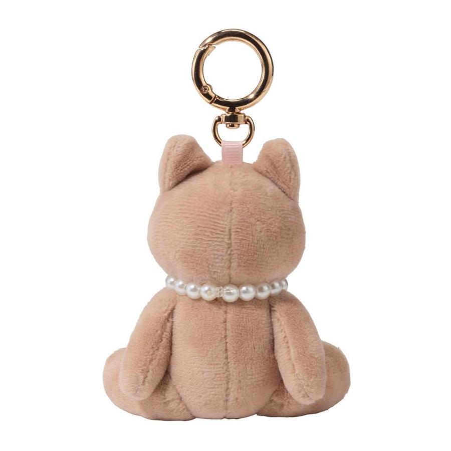 PAUL & JOE 猫 キーリング キーホルダー　ホワイト　ネコ ポール & ジョー マークス マスコットキーリング ＜ジプシー