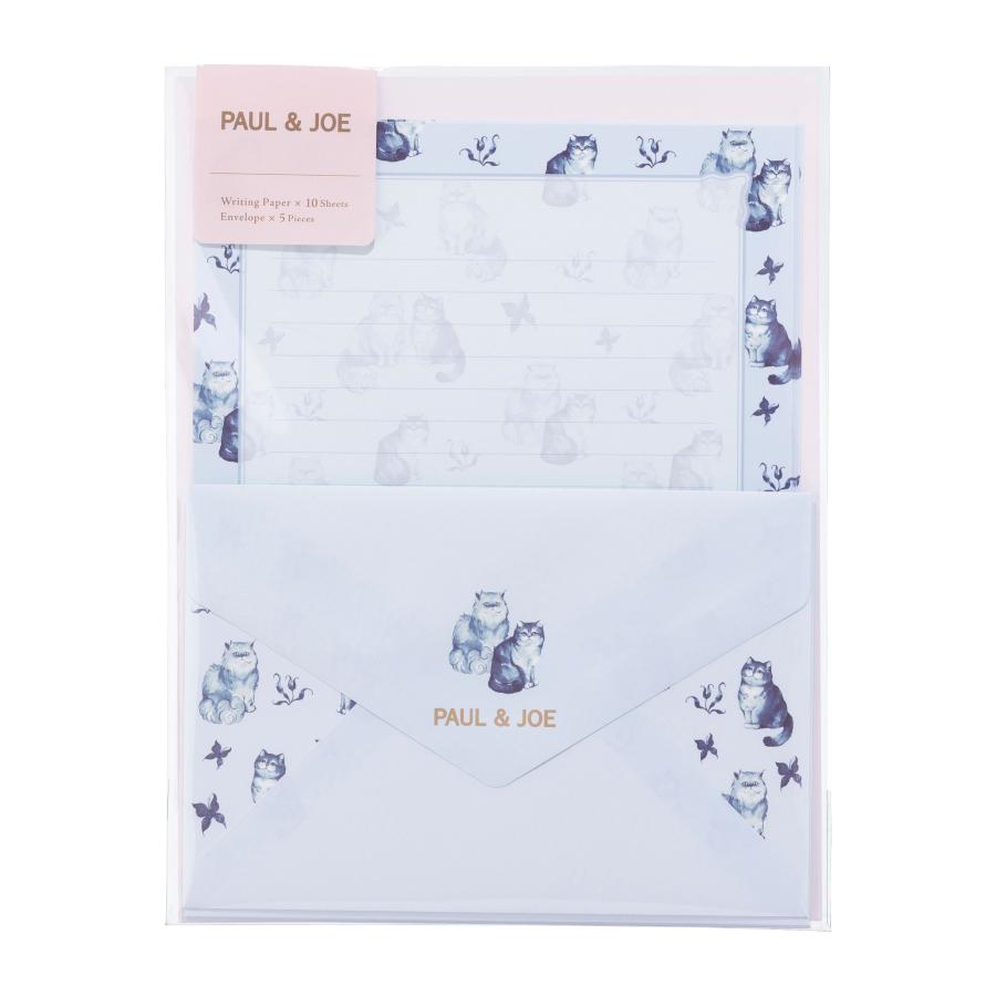 ポール ＆ ジョー レターセット ネコ 猫 ねこ 花柄 ヌネット ジプシー デイジー 手紙 便箋 封筒 ステーショナリー 文房具 大人かわいい おしゃれ ギフト | MARK'S | 02